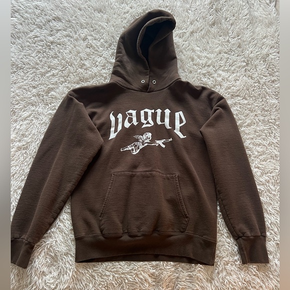 VAGUE Tops - VAGUE Streetwear Brown Hoodie